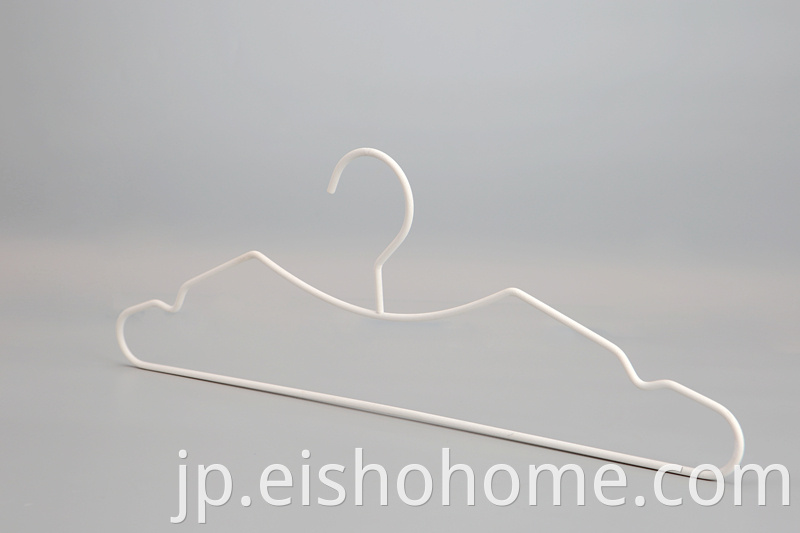 Eisho Metal White Wire Hanger For Clothes